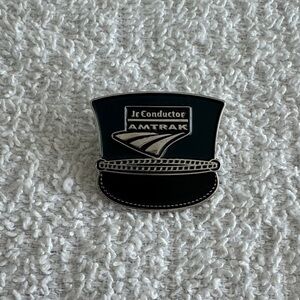 Amtrak Jr Conductor Hat Enamel Pin